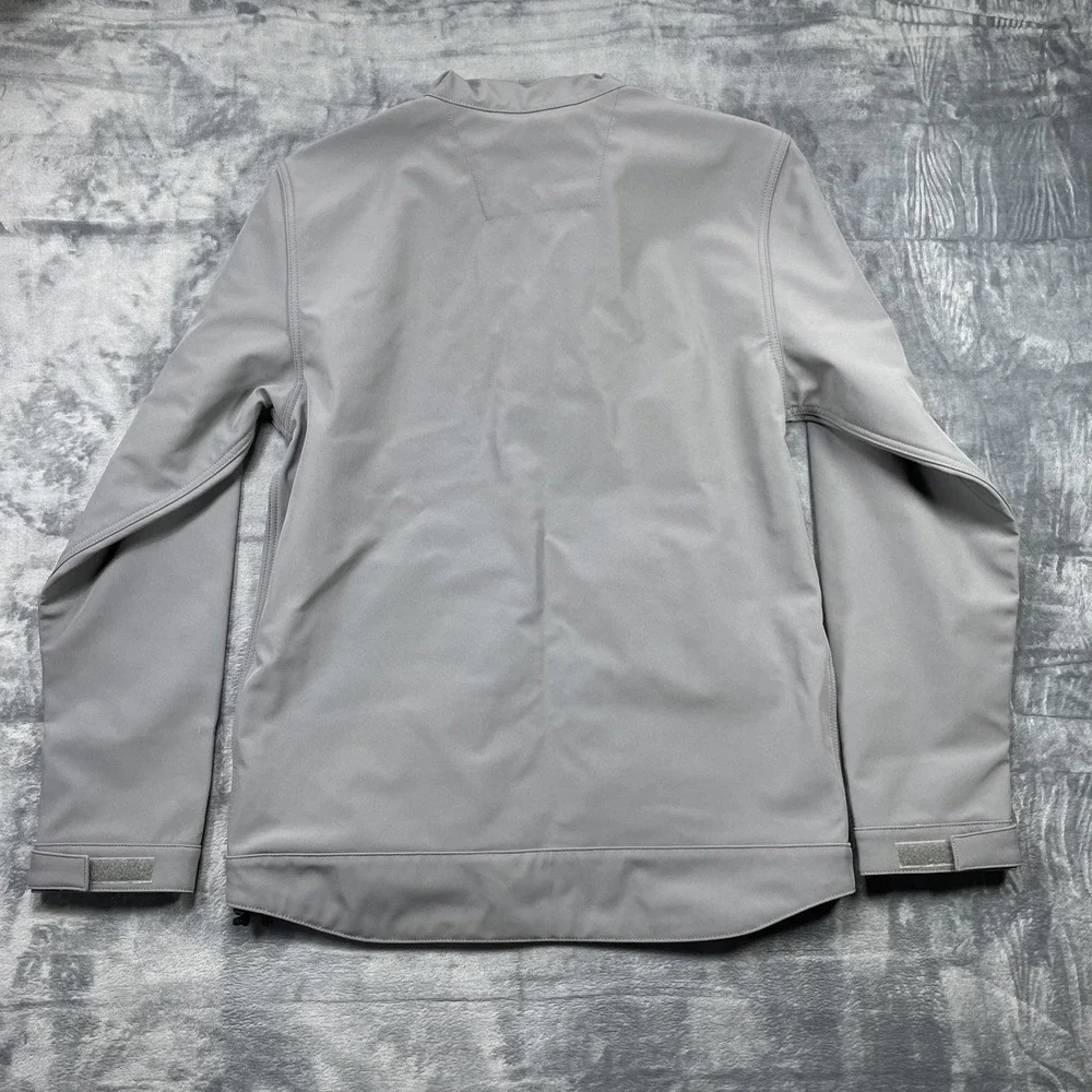Carhartt Jacket Mens Medium (M) Gray Rain Defender Softshell Relaxed Fit OJ6438M